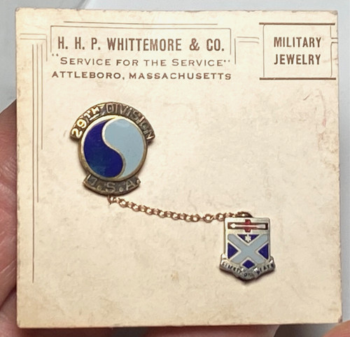 Wwii sweetheart pin 29th - sweetheart,